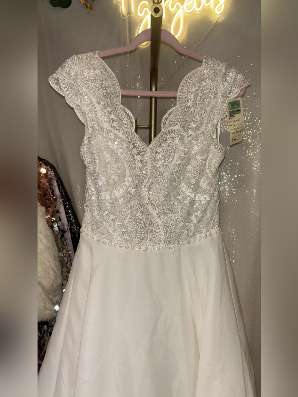 Anne Barge Blue Willow Collection Size 12 Pearl/ivory Lilith Wedding Gown - Picture 6 of 8